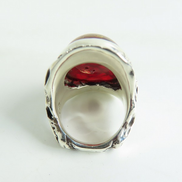 実際に弊社で買取させて頂いた【ギャラ付き】ALEX STREETER/アレックスストリーター エンジェルハートリング クラックレッド ALR371C/10.5号の画像 5枚目