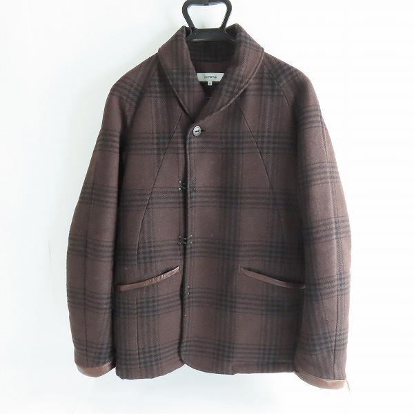 実際に弊社で買取させて頂いたnonnative/ノンネイティブ ウール中綿チェックジャケット レザー TNP-NN-WJ-6004/2