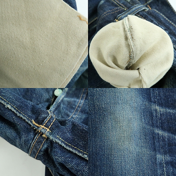実際に弊社で買取させて頂いたSUGAR CANE/シュガーケーン STAR JEANS スターステッチ デニムパンツ  Lot 1984/W32L34 の画像 7枚目