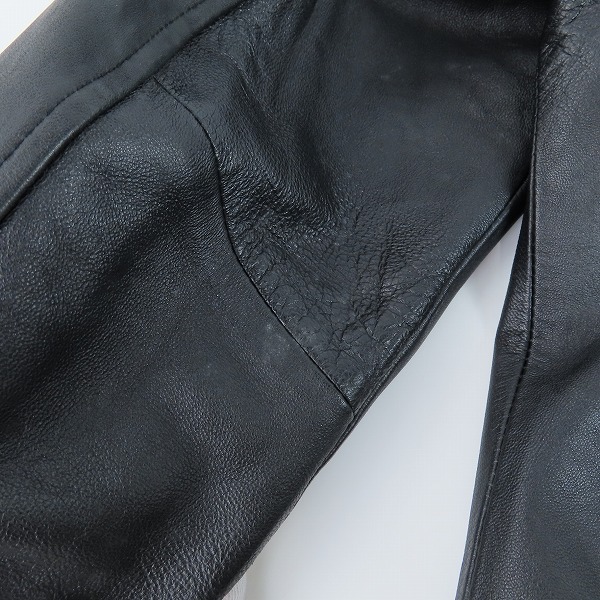 実際に弊社で買取させて頂いたURBAN RESEARCH/アーバンリサーチ レザー ダブルライダースジャケット/38の画像 5枚目