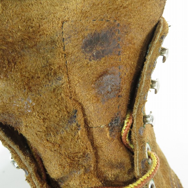 実際に弊社で買取させて頂いたRED WING/レッドウィング ラウンドトゥ ブーツ ブラウン 8181/8.5Dの画像 6枚目