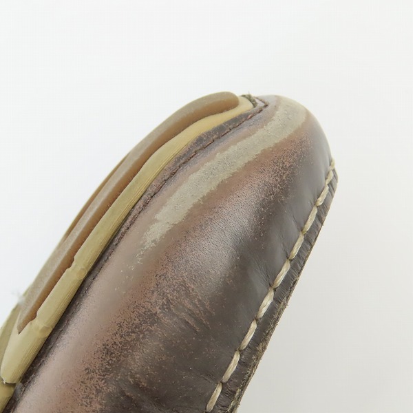 実際に弊社で買取させて頂いたCOLE HAAN/コールハーン ZEROGRAND/ゼログランド キャンプ モック ドライバー レザー C25996/11の画像 7枚目