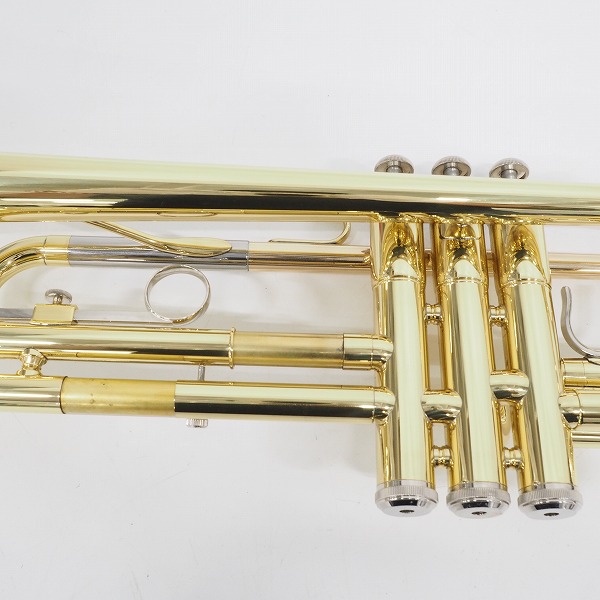 実際に弊社で買取させて頂いた【美品】YAMAHA/ヤマハ YTR-2320E/YTR2320E トランペット ゴールド ハードケース付の画像 7枚目