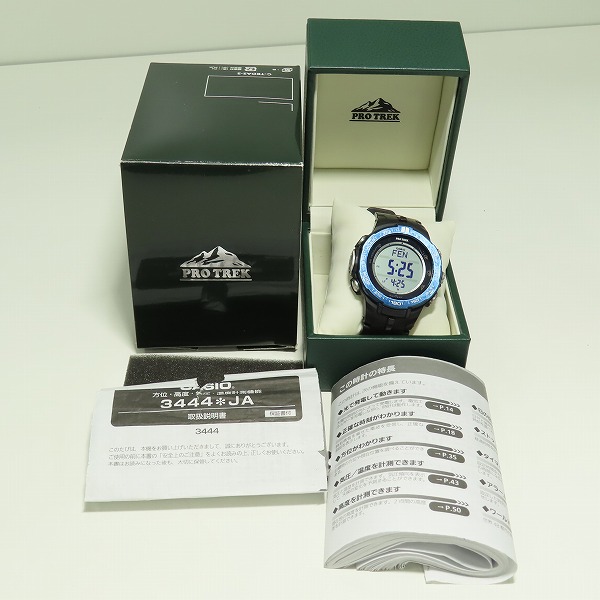実際に弊社で買取させて頂いたCASIO/カシオ PROTREK/プロトレック トリプルセンサー PRW-3100YB の画像 9枚目
