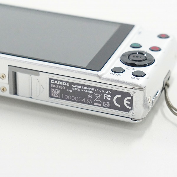 実際に弊社で買取させて頂いたCASIO/カシオ EX-Z150 EXILIM エクシリム コンパクトデジタルカメラ 簡易動作確認済みの画像 5枚目