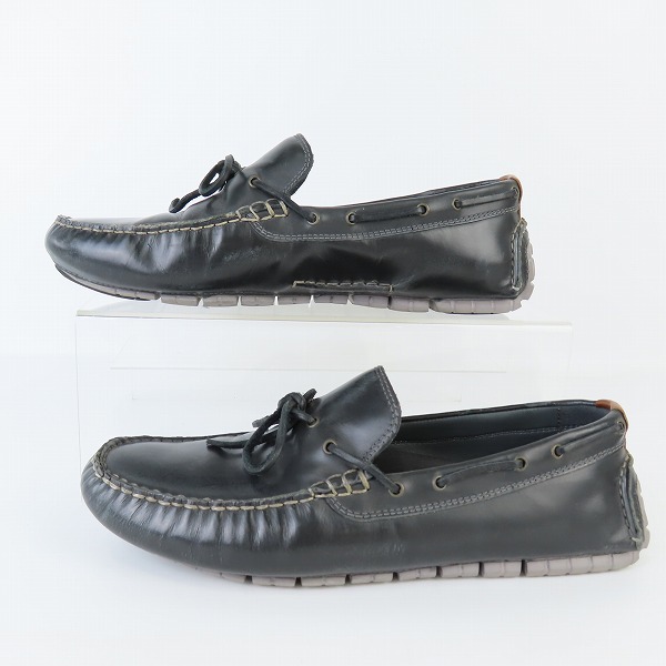 実際に弊社で買取させて頂いたCOLE HAAN/コールハーン ZEROGRAND/ゼログランド キャンプ モック ドライバー レザー C25997/10.5の画像 3枚目