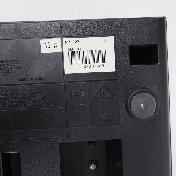 実際に弊社で買取させて頂いた★YAMAHA/ヤマハ piaggero/ピアジェーロ NP-32B 電子キーボード 76鍵 2016年製 アダプター付【動作確認済】の画像 7枚目