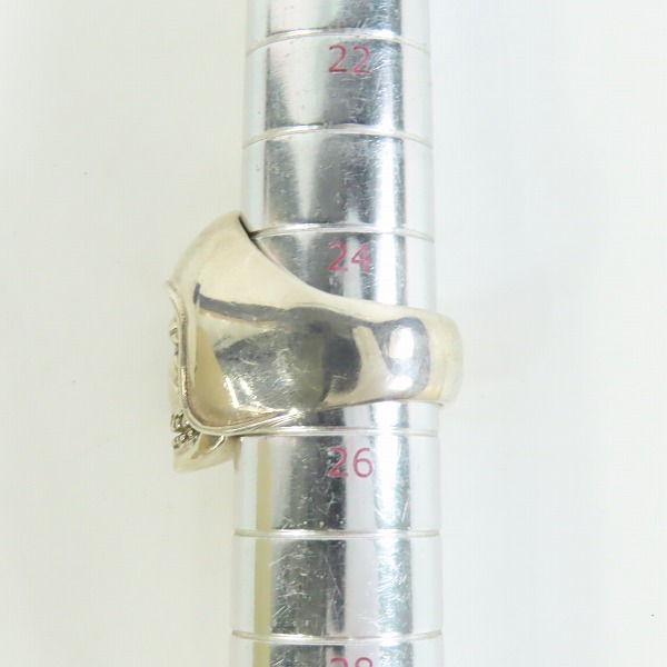 実際に弊社で買取させて頂いたTHE GREAT FROG/ザ グレートフロッグ バイカースカルリング/Biker Skull Ring 25号-25.5号の画像 6枚目