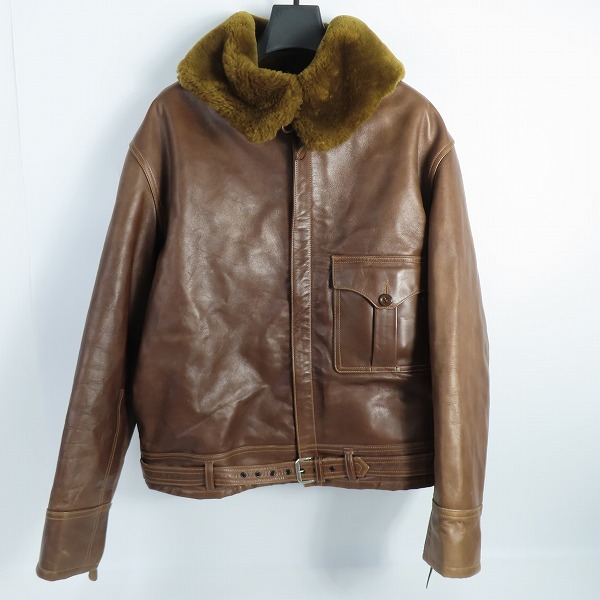 実際に弊社で買取させて頂いたBuzz Rickson's/バズリクソンズ B-2 WERBER LEATHER COAT ホースハイド フライトジャケット BR80074/44