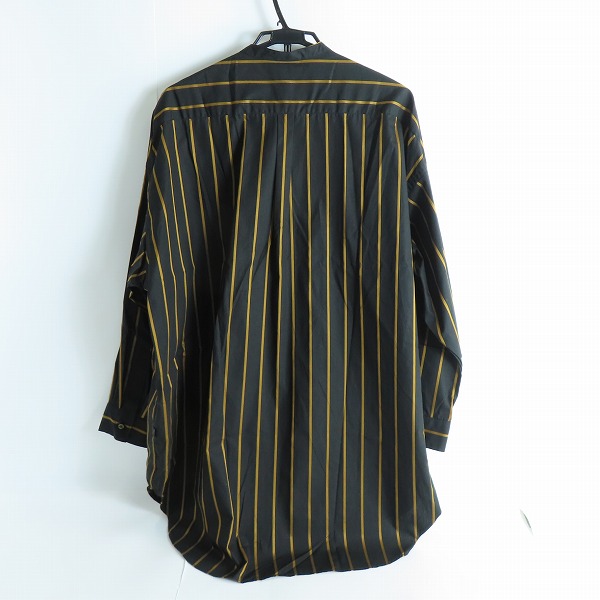 実際に弊社で買取させて頂いた【未使用】glamb/グラム Stripe Long SH ストライプロングシャツ/バンドカラーシャツ GB0123/SH11 Lの画像 1枚目