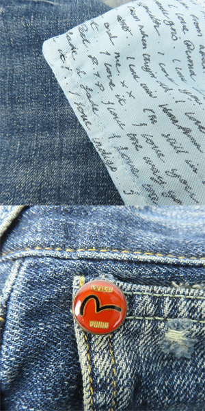 実際に弊社で買取させて頂いたEVISU×PUMA/エヴィス×プーマ デニムパンツ 558430 W32 L32の画像 7枚目