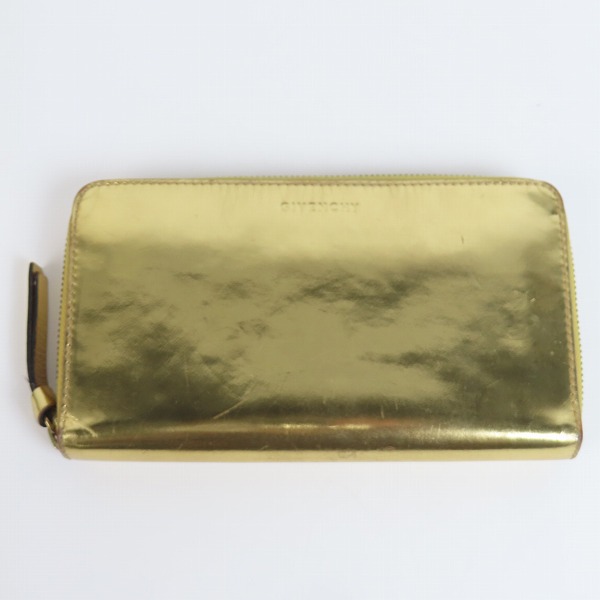 実際に弊社で買取させて頂いたGIVENCHY/ジバンシィ メタリックゴールド 長財布/ウォレット