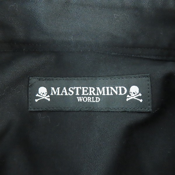実際に弊社で買取させて頂いたMASTERMIND WORLD/マスターマインドワールド スカル ワークシャツ MW21S06-SH005-005/Mの画像 2枚目