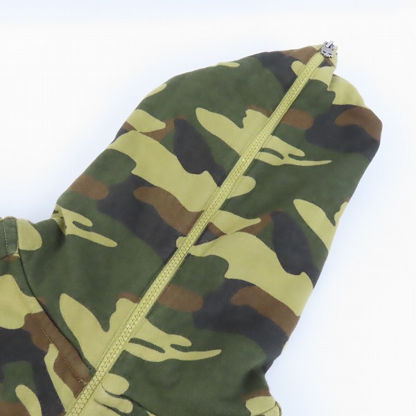 実際に弊社で買取させて頂いたHYDROGEN/ハイドロゲン カモフラ柄 バックスカル フルジップパーカー/Mの画像 5枚目