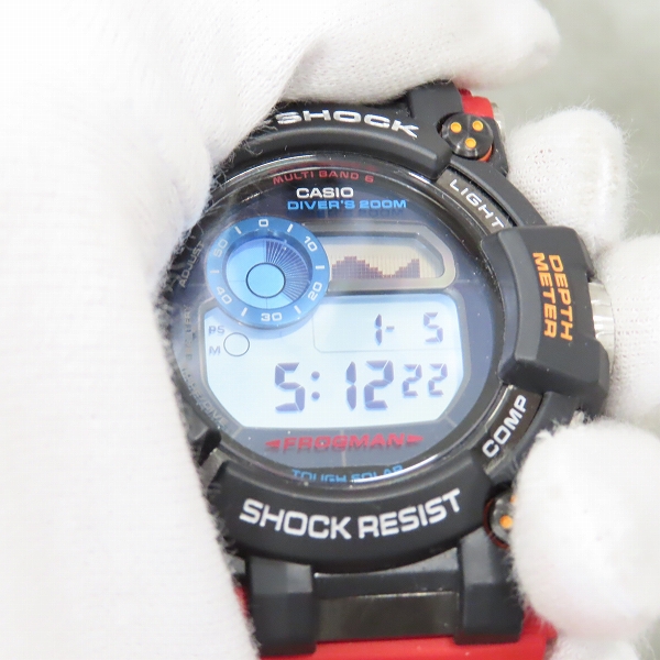 実際に弊社で買取させて頂いたG-SHOCK/Gショック FROGMAN/フロッグマン 南極調査ROVコラボ GWF-D1000ARR-1JRの画像 4枚目