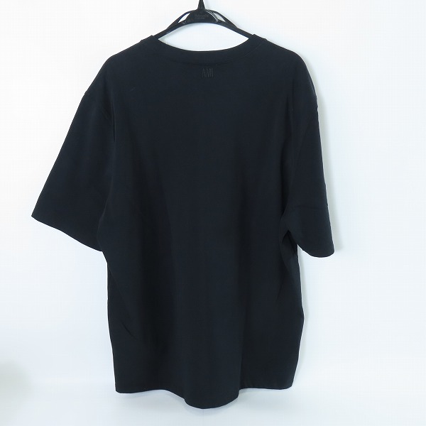 実際に弊社で買取させて頂いたami alexandre mattiussi/アミ アレクサンドルマテュッシ ハートAロゴ刺繍 半袖Tシャツ ブラック/XXLの画像 1枚目