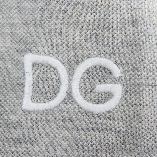 実際に弊社で買取させて頂いた【JPタグ】DOLCE&GABBANA/ドルチェ&ガッバーナ ロゴ刺繍 ポロシャツ/グレー G8A53T/44の画像 5枚目