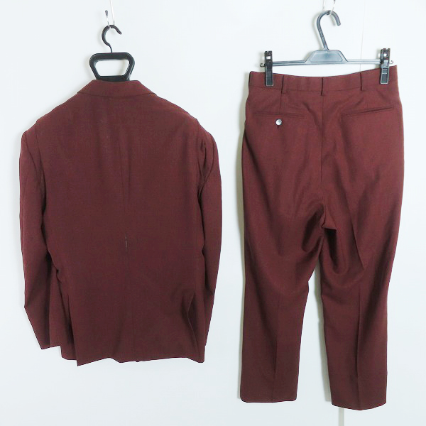 実際に弊社で買取させて頂いたJOHN LAWRENCE SULLIVAN/ジョンローレンスサリバン メランジウール タックショルダージャケット/パンツ セットアップ/44の画像 1枚目