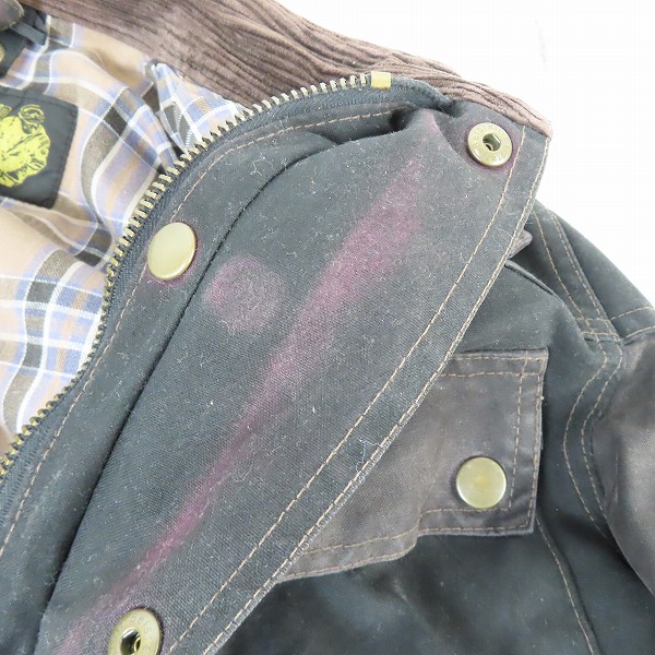 実際に弊社で買取させて頂いたBelstaff/ベルスタッフ 60's ビンテージ トライアルマスタージャケット オイルドジャケット/Sの画像 8枚目
