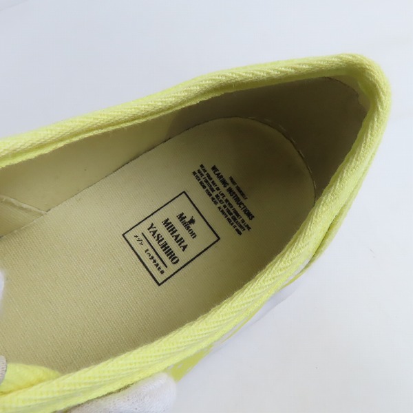 実際に弊社で買取させて頂いたMaison MIHARA YASUHIRO/メゾン ミハラヤスヒロ  ローカットスニーカー/C07FW702/43の画像 4枚目