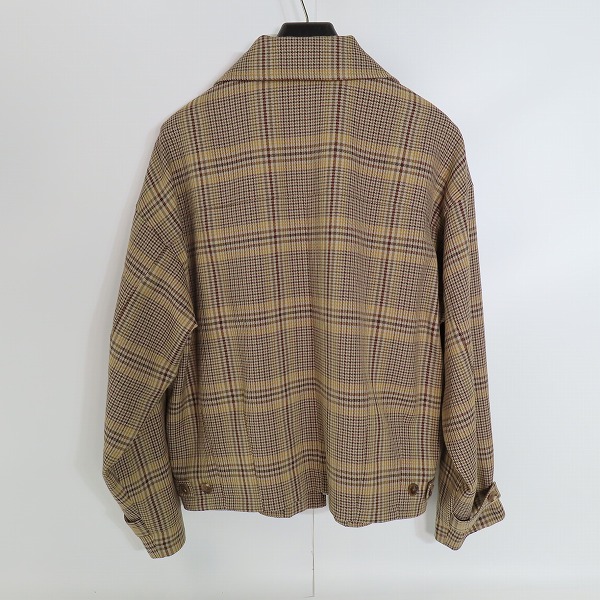 実際に弊社で買取させて頂いたAURALEE/オーラリー グレンチェックジップアップブルゾン 25 G/CHK ZIP UP 11625990372/3の画像 1枚目