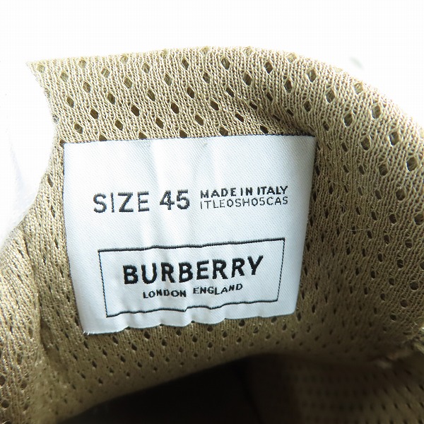 実際に弊社で買取させて頂いたBURBERRY/バーバリー ノバチェック チェック スニーカー/45の画像 5枚目