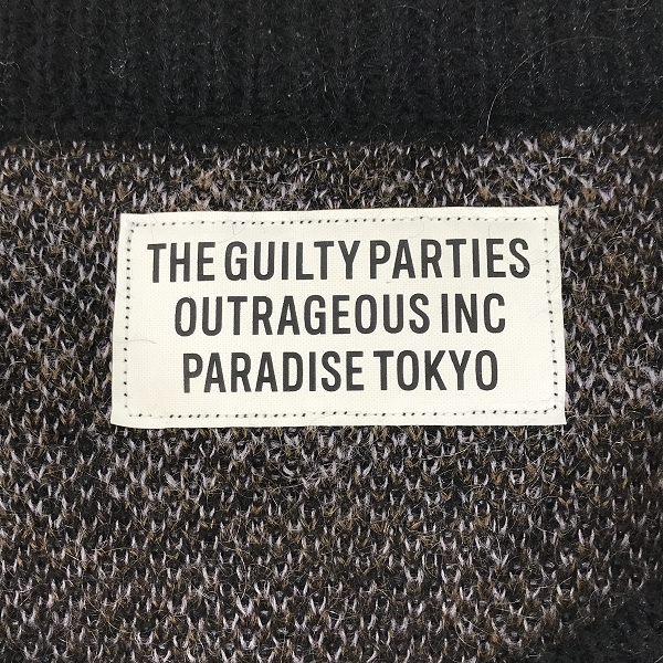 実際に弊社で買取させて頂いたWACKO MARIA/ワコマリア LEOPARD MOHAIR KNIT SWEATER/レオパードモヘアニットセーター/Lの画像 2枚目