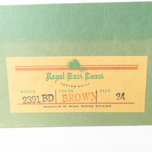 実際に弊社で買取させて頂いたREGAL/リーガル ストレートチップ レザーシューズ/ビジネスシューズ 2391/24の画像 9枚目