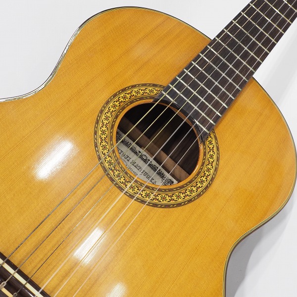 実際に弊社で買取させて頂いた★RYOJI MATSUOKA/松岡良治 LUTHIER Model No.M80 クラシックギター/ガットギター 日本製 ハードケース付の画像 5枚目