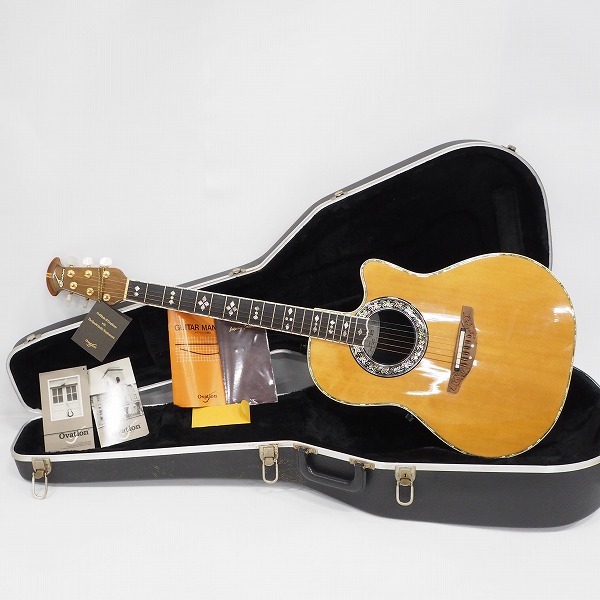 実際に弊社で買取させて頂いた★【難有り】Ovation USA/オベーション N769-7 NAKAO CUSTOM Legend エレアコ/アコースティックギター ハードケース付