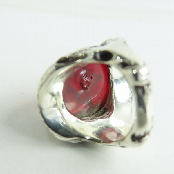 実際に弊社で買取させて頂いた【ギャラ付き】ALEX STREETER/アレックスストリーター エンジェルハートリング クラックレッド ALR371C/10.5号の画像 6枚目