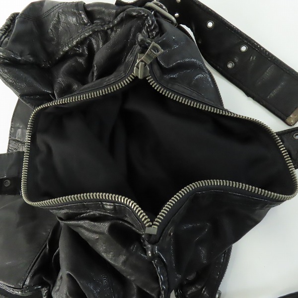 実際に弊社で買取させて頂いたBUFFALO BOBS/バッファローボブズ シープ レザー ショルダー バッグ MFB8501の画像 8枚目