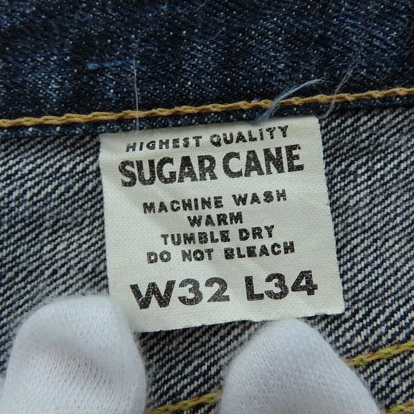 実際に弊社で買取させて頂いたSUGAR CANE/シュガーケン 東洋エンタープライズ Lot 2009 ジーンズ デニムパンツ 赤耳 SC42009 W32L34の画像 3枚目