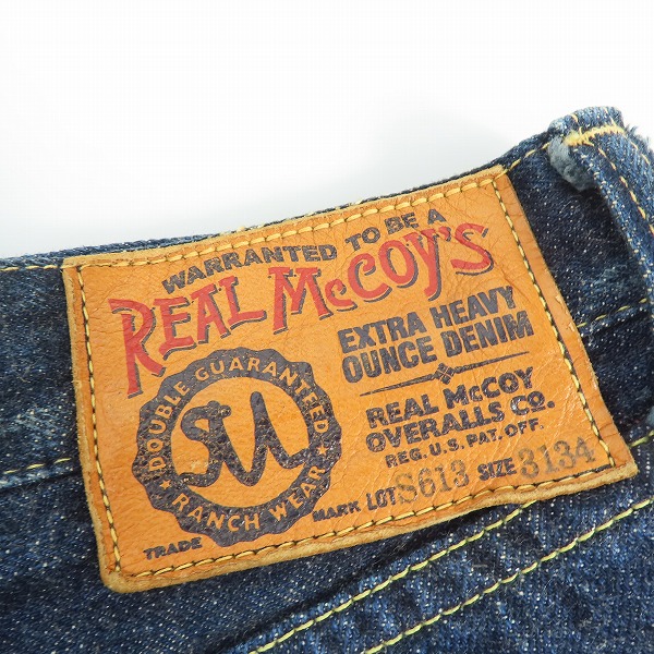 実際に弊社で買取させて頂いたTHE REAL McCOY'S/リアルマッコイズ デニムパンツ ボタンフライ S613/31/34の画像 2枚目