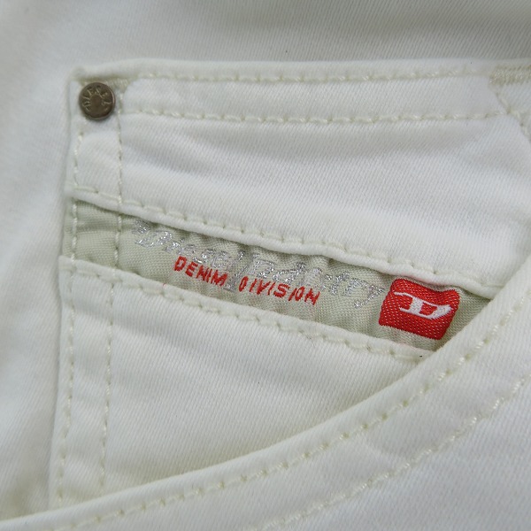 実際に弊社で買取させて頂いたDIESEL/ディーゼル Jogg Jeans/ジョグ ジーンズ スウェットデニムパンツ ホワイト KROOLEY-NE/30の画像 6枚目