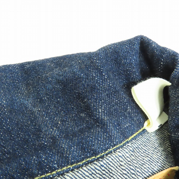 実際に弊社で買取させて頂いたSUGAR CANE/シュガーケーン ロードランナー刺繍デザイン デニムジャケット/Gジャン SC11962/38の画像 9枚目