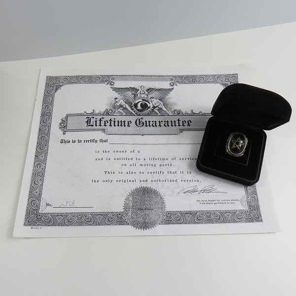 実際に弊社で買取させて頂いたALEX STREETER/アレックスストリーター 初期 ブラックマジックリング ダークサイドリング 12号の画像 9枚目