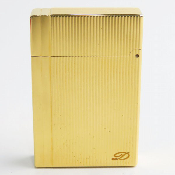 実際に弊社で買取させて頂いたS.T.Dupont/デュポン GATSBY/ギャッツビー ヴァーティカル ライン ゴールド ガスライターの画像 2枚目