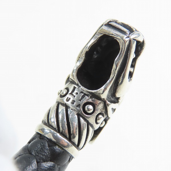 実際に弊社で買取させて頂いたLEATHERS & TREASURES/レザーズアンドトレジャーズ POLLICINO タイガー レザー ブレスレット/バングル スモールの画像 8枚目