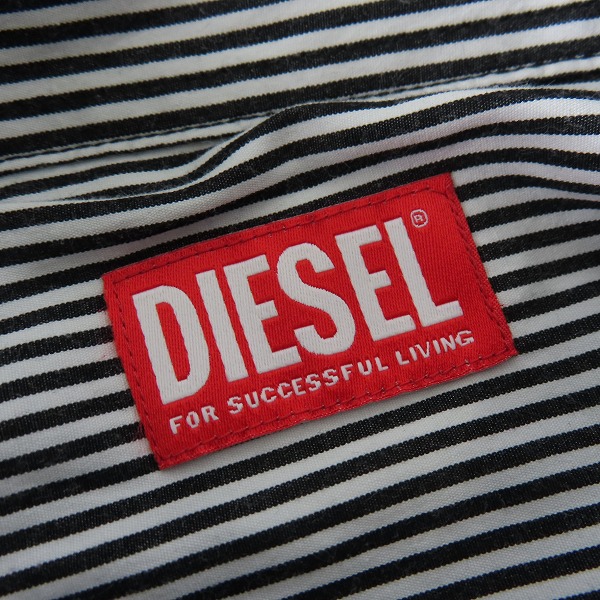 実際に弊社で買取させて頂いたDIESEL/ディーゼル ストライプシャツ S-WARH-STRIPE/46の画像 2枚目