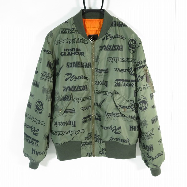 実際に弊社で買取させて頂いたHYSTERIC GLAMOU/ヒステリックグラマー プリマロフト MA-1 ジャケット 02173AB04/S