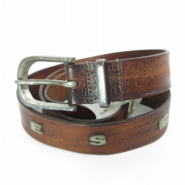 実際に弊社で買取させて頂いたDIESEL/ディーゼル ロゴ レザーベルト/85/34