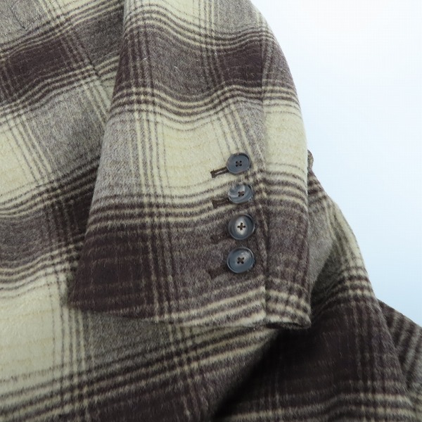 実際に弊社で買取させて頂いたBED J.W. FORD/ベッドフォード Single Coat/シングルコート チェック 21AW-B-CT02/0の画像 7枚目