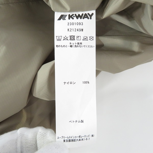 実際に弊社で買取させて頂いた【未使用】K-WAY × ALWAYTH × BEAMS/ケーウェイ×オルウェイズ×ビームス ClaudAlwySP マウンテンパーカー/XLの画像 3枚目