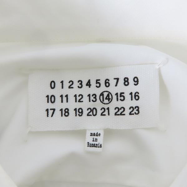 実際に弊社で買取させて頂いたMaison Martin Margiela 14/メゾンマルタンマルジェラ 長袖 ボタン シャツ S50DL0392/38の画像 2枚目