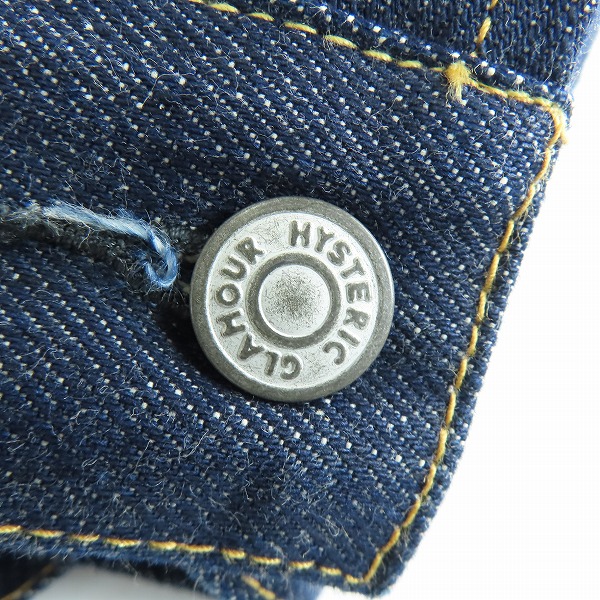 実際に弊社で買取させて頂いたHYSTERIC GLAMOUR/ヒステリックグラマー RAWデニム 2ND TYPE デニムジャケット 0261AB09 Sの画像 7枚目
