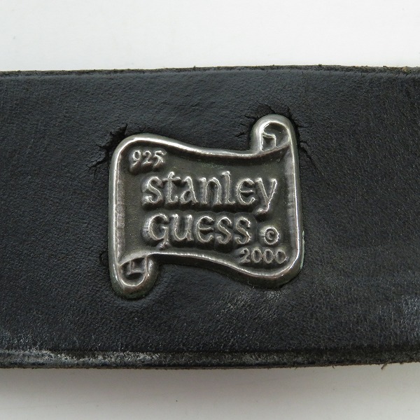 実際に弊社で買取させて頂いた【ギャラ付】STANLEY GUESS/スタンリーゲス Belt Filigree Oval オーバルフィリグリーバックル レザーベルト/31の画像 6枚目