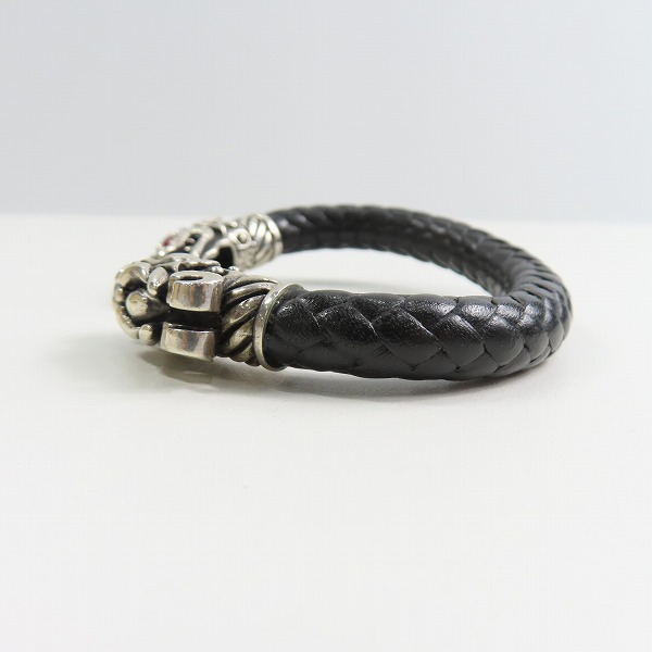 実際に弊社で買取させて頂いたLEATHERS & TREASURES/レザーズアンドトレジャーズ POLLICINO タイガー レザー ブレスレット/バングル スモールの画像 4枚目