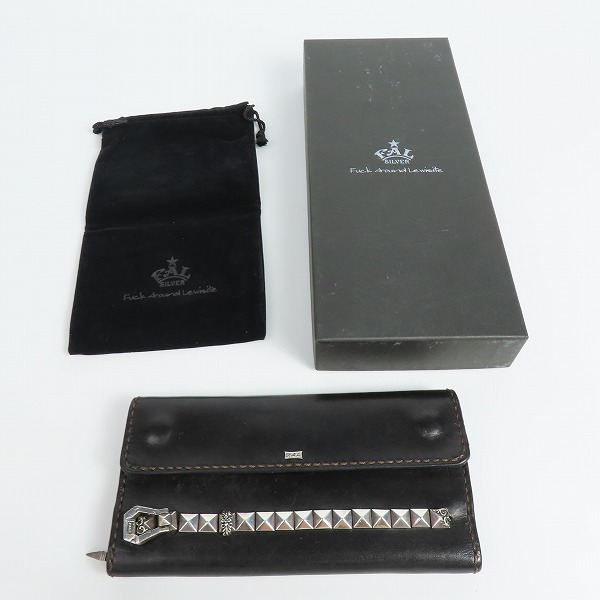 実際に弊社で買取させて頂いたFAL/エフエーエル トゥームウォールズサドルレザーウォレット/長財布の画像 9枚目