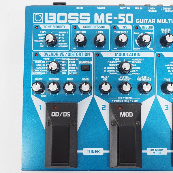 実際に弊社で買取させて頂いたBOSS/ボス ME-50 GUITAR MULTIPLE EFFECTS ギター用 マルチエフェクター【簡易動作確認済】の画像 1枚目